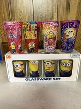 Zwei Sets Pint Größe Despicable Me Minions Glaswaren Set — beide neu
