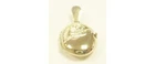 Vintage 9ct. Gold Tiny Oval Half Patterned Locket