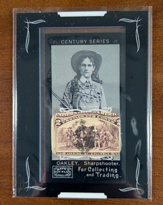 2008 Topps Mayo Mini Century Series Framed Relic Annie Oakley Stamp 🔥 ...