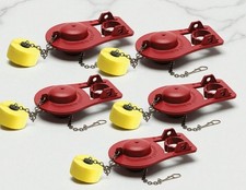 5 Pack Fluidmaster 5051 Red Universal Adjustable Toilet Flapper