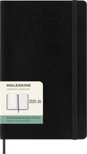 Moleskine Classic 18 Month 2025-2026 Weekly Planner, Soft Cover Calendar