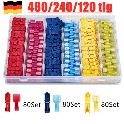 120x Schnellverbinder Sortiment Stromdieb KFZ Kabel Abzweigverbinder