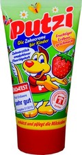 PUTZI Children's toothpaste -STRAWBERRY- Baby Teeth FREE SHIPPING