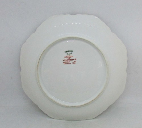 Haviland Baltimore Rose Low Round Bowl/Jelly - Pink Roses / Gold Wear - S1151B - Picture 5 of 6