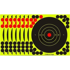 15 Pack 8 inch Bright Fluorescent Yellow Splatter Targets Sticker Self Adhesive