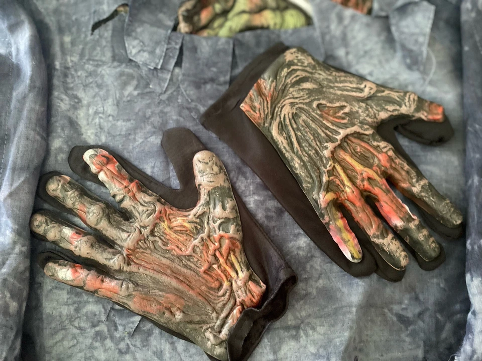 Disfraz Cadáver Podrido Caminar Zombi Top Guantes Disfraz Niños Talla M 8-10 Nuevo sin Etiquetas Foto 4 de 4