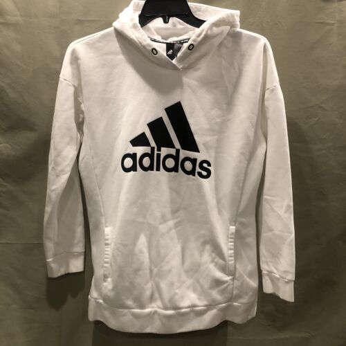 Adidas Golf weiß und schwarz Logo Hoodie aktives Sweatshirt klein - Bild 1 von 12