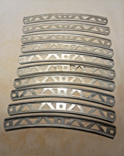 Gilbert Erector Set Part E: 5" Tin Plated Curved Girders: Lot of 10 D