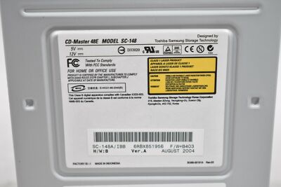 TOSHIBA SAMSUNG SC-148 CD-MASTER 48E 20X-48X CD-ROM DVD DRIVE | eBay