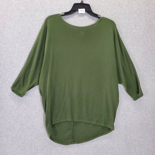 Blouse Boat Neck Hi-Low Hem 