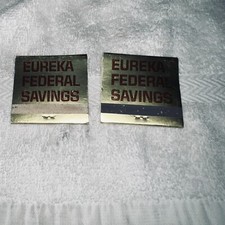 Vintage Matches Matchbook Cover Eureka Federal Savings San Carlos CA Unstruck