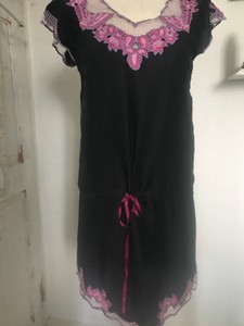 asos black silk dress