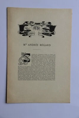 ANDREE MEGARD Figures Contemporaines Mariani Biographie 1904 1/25 JAPON - Photo 1/3