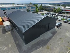 Isolierte Stahlhalle 10x40x3,3 sk 85kg Industriehalle Lagerhalle Gewerbehalle
