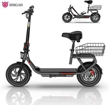 SISIGAD 500W Folding Electric Scooter for Adult 20 Miles with Dual BrakingSystem