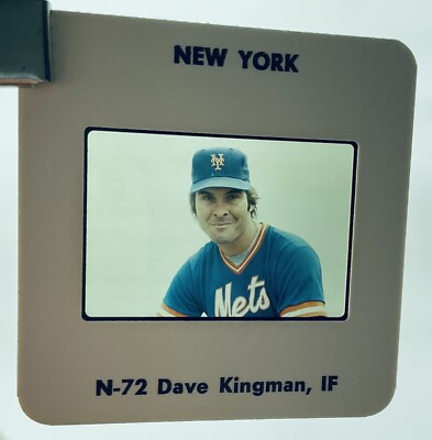 MLB 1983 Promotional Color Slide N072-New York Mets-Dave Kingman