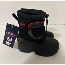 Khombu Thermolite Black Toddler Snow Boots Size 6