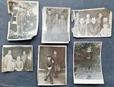 6 old photographs of the 40-50s rural family photos ussr