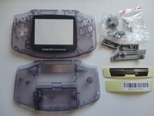 Replacement Clear atomic Purple Shell  Screen for Nintendo Gameboy Advance GBA