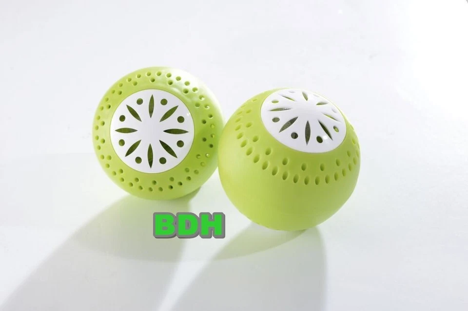 3PAGEN 4er Set Frischhaltekugeln Kühlschrank Lufterfrischer Geruchsentferner Aktivkohle