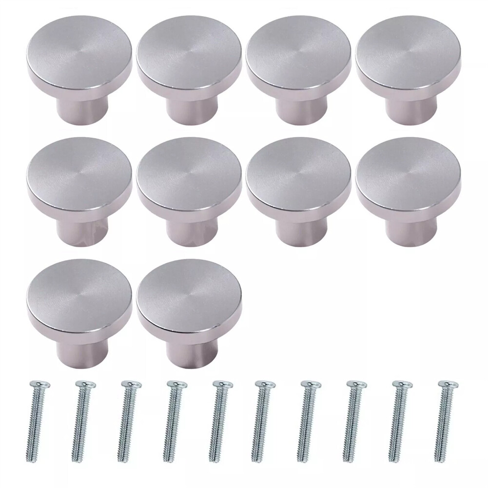 10PCS Aluminium Door Knobs Cabinet Handles Pull Knobs For Cupboard Drawer