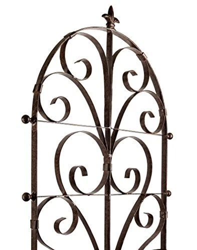 H Potter GAR214L Grande Italiano Hierro Jardín Enrejado Metal Patio Arte Exterior Foto 2 de 4