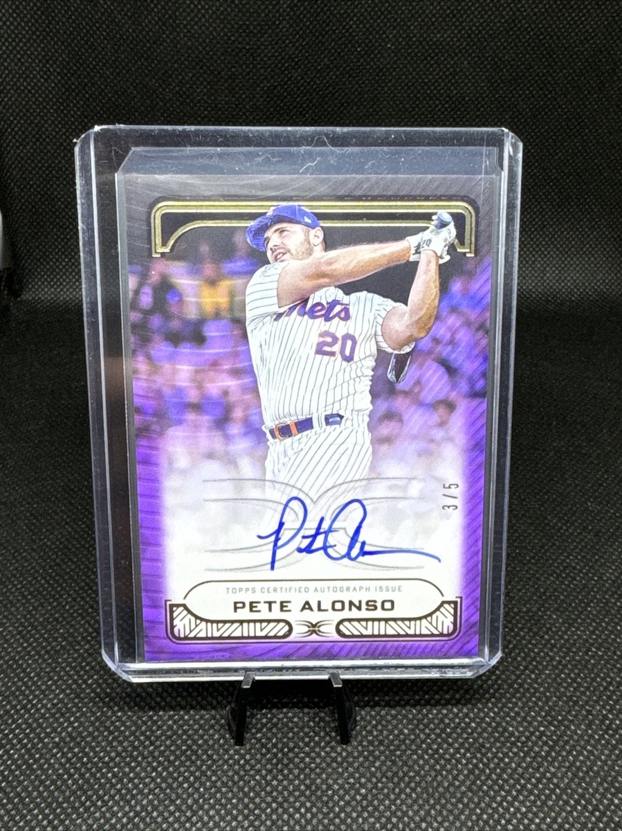 ?PETE ALONSO 2023 Topps Definitive Defining Images Autograph METS 