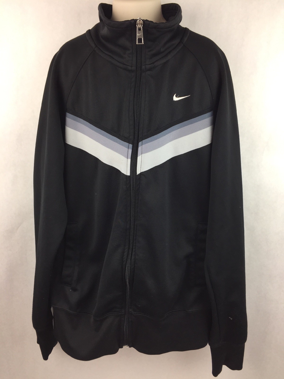nike black polyester jacket
