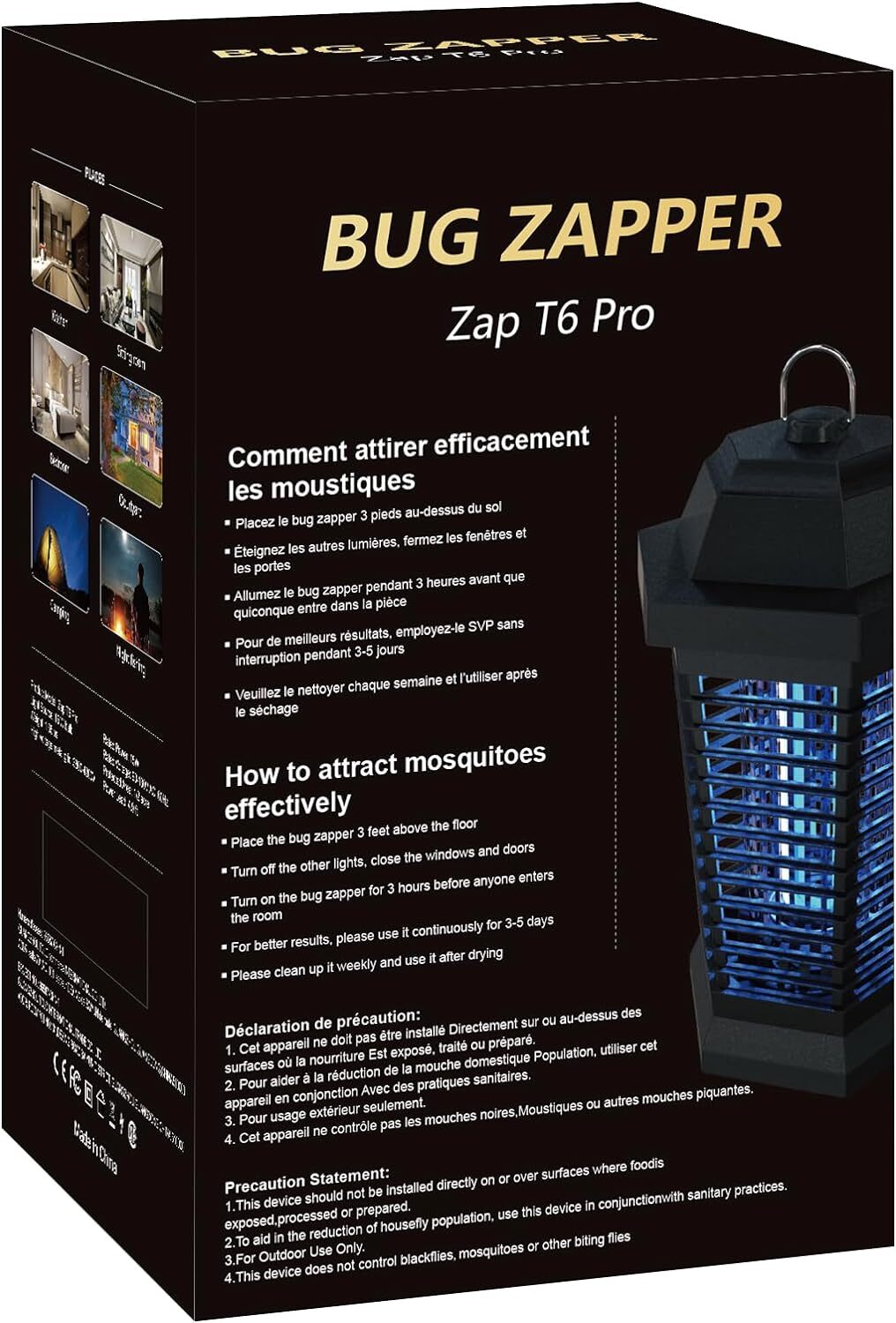 GOOTOP Bug Zapper Outdoor Electric, Mosquito Zapper, Fly Traps, Fly