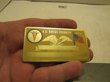 VTG NOS PERMA GRAPHICS NURSING LOGO SOCIAL SECURITY/ID CARD BLANK M259