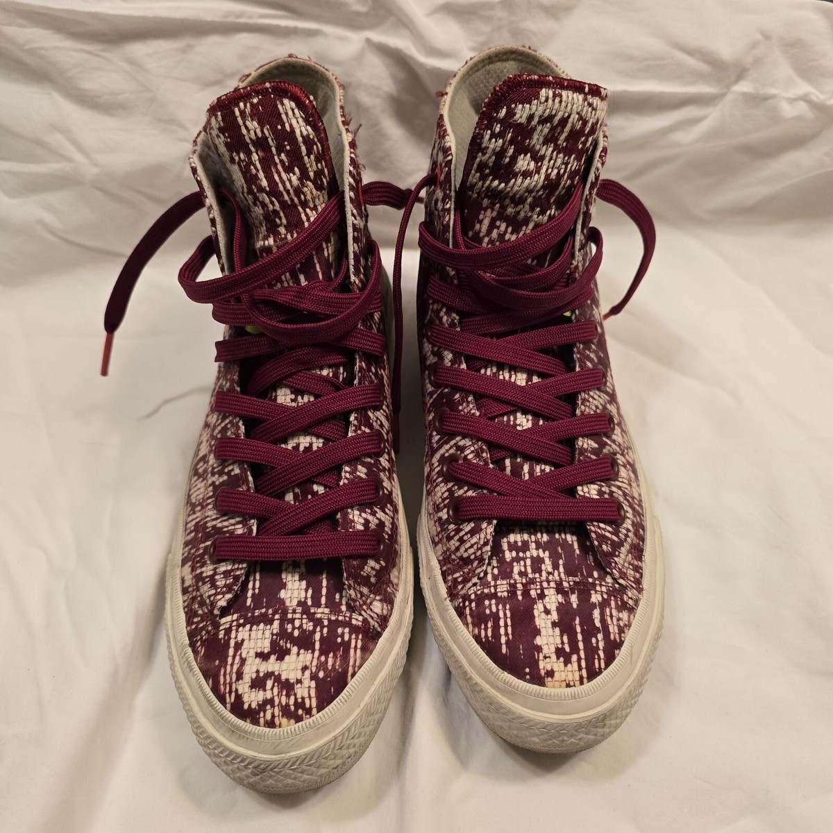 Converse All Star High II Lunarlon in red Converse Chuck Taylor All Star Lift Double Stack High main image 4