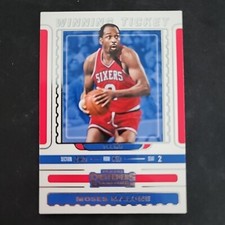 2019-20 Panini Contenders Winning Ticket Moses Malone #21 Philadelphia 76ers