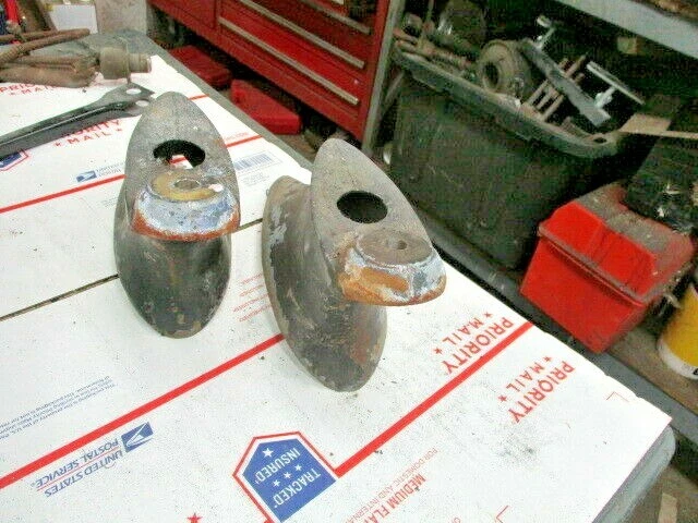 1937 年 Packard 120 车头灯支架支架 R&L 一对 — 第 3/4 张图片