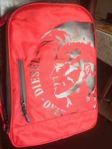 diesel backpack red
