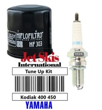 Oil Filter NGK DR8EA Spark Plug Tune Up Kit for Yamaha Kodiak YFM 400 YFM 450