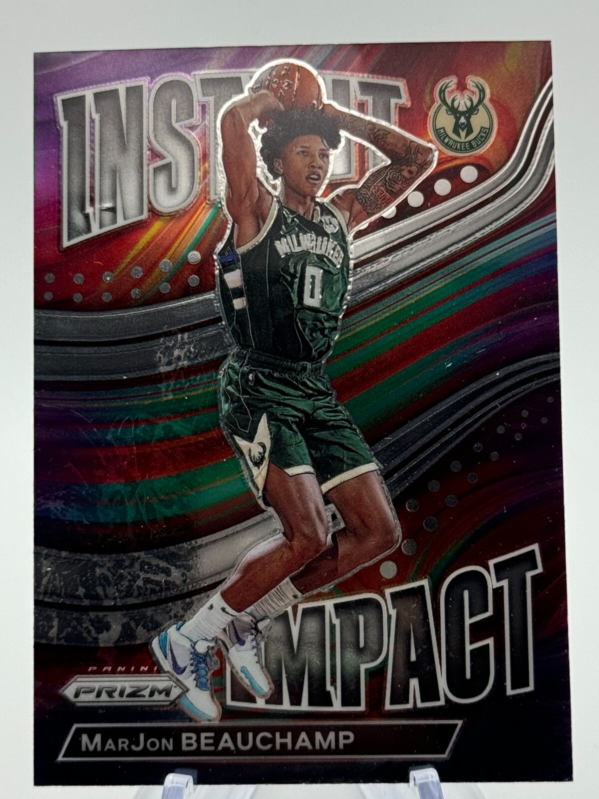 MarJon Beauchamp 2022-23 Panini Prizm Instant Impact ROOKIE SILVER Prizm #23 RC