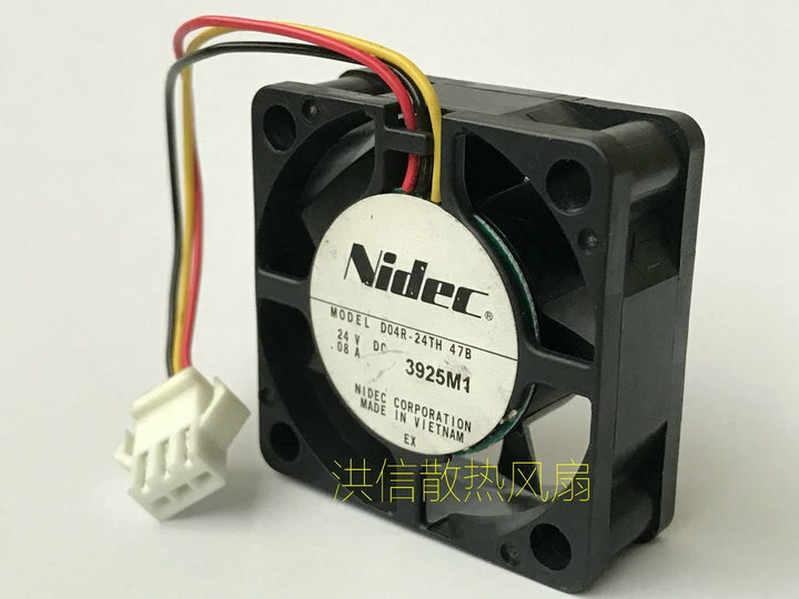 1pcs  Nidec D04R-24TH 47B DC24V 0.08A 4015 3-wire inverter cooling fan 3pin - Image 3 of 4