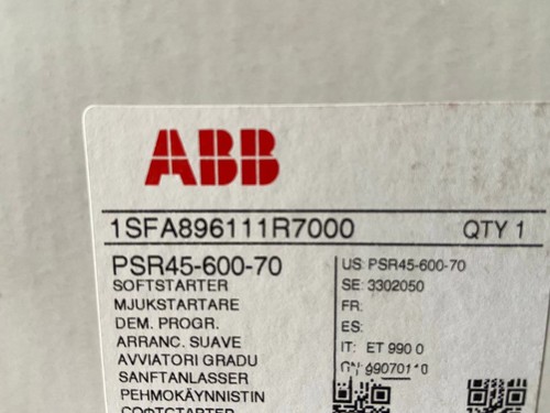 Démarreur Progressif ABB PSR45-600-70 (PSR4560070) - Neuf - Livraison Rapide Gratuite