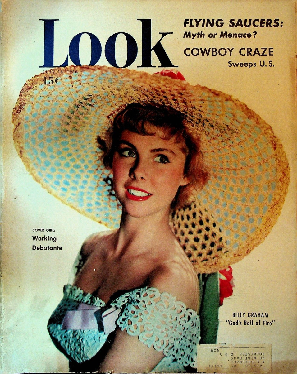 レア物　洋書　1950年代　LES ANNEES 50 写真集　古書 Look Magazine July 18 1950 Flying Saucers Billy Graham Alcoholics