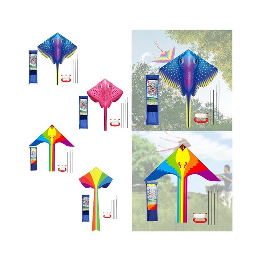 Grand Cerf-volant Rouge Avec Corde 20m - Taille 120x96cm, Jeu Extérieur, Neuf