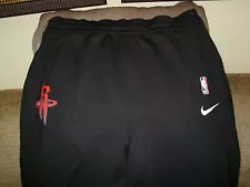 NBA Houston Rockets Nike THERMA FLEX Dri Fit Basketball Pants Men's 3XLT-Tall