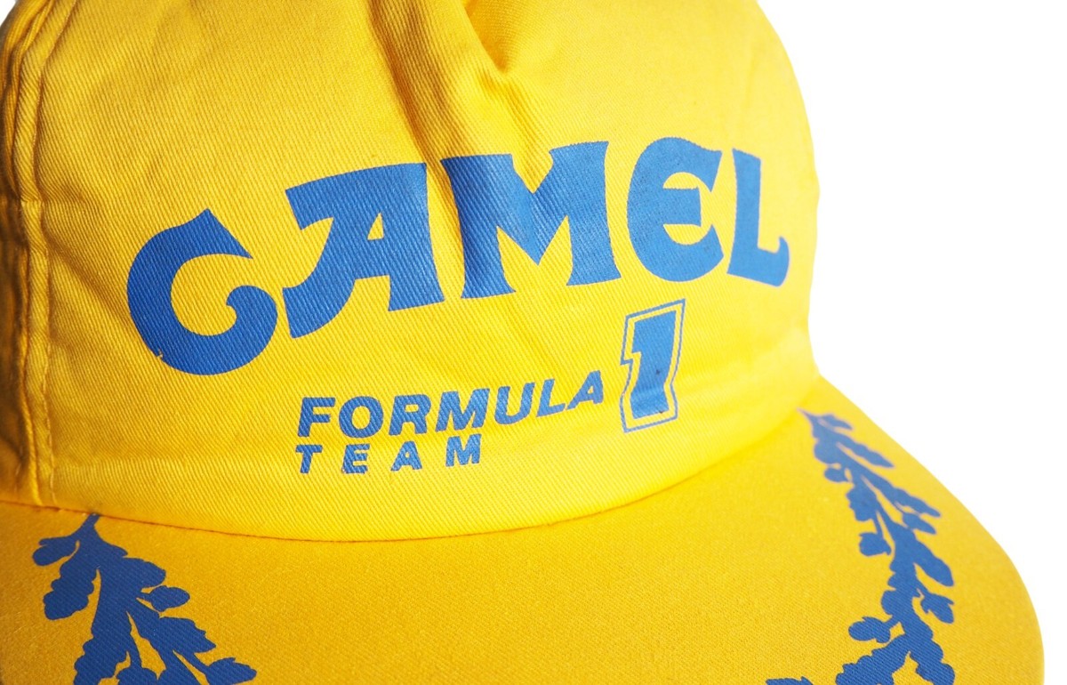Vintage CAMEL Formula 1 Team Cap yellow 90's cigarettes F1