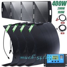 400W 200W Flexible Solar Panel 12V Portable Mono RV Camping Battery Charge Boat