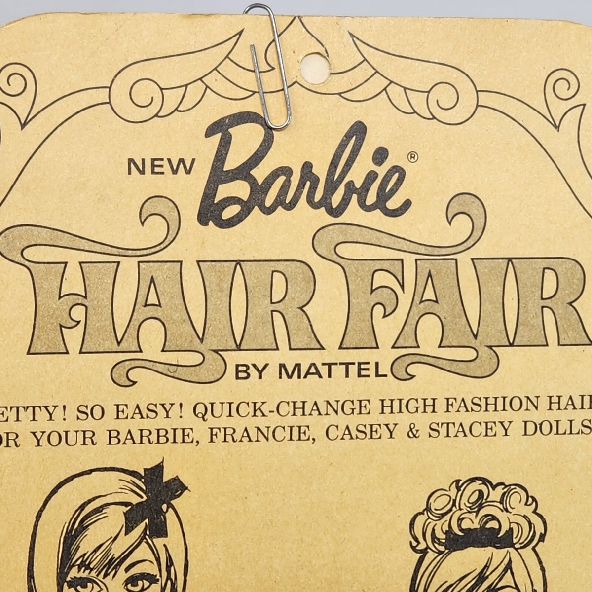 VINTAGE 1968 BARBIE HAIR FAIR MATTEL FASHION ACCESSORIES HEADS +