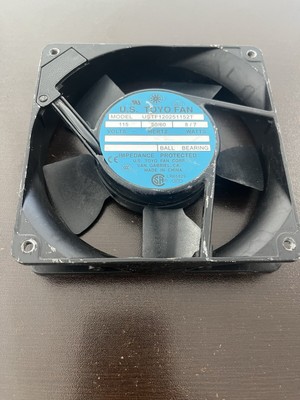 US TOYO 119mm/4.7'' FAN USTF120381155T 115VAC 50/60HZ 15.5/14.5 WATTS