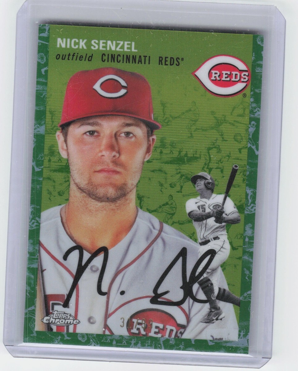2023 Topps Platinum Anniversary Nick Senzel #267 Green Toile
