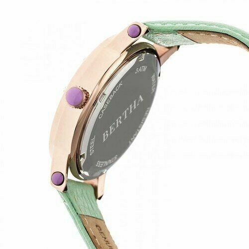 BERTHA ladies watch NEW Mother of Pearl Leather Band Watch  display picture 1