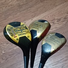 Vintage Ben Hogan Radial 1, 3 5 Woods AMF Ben Hogan APEX 3 Steel Shafts RH PO