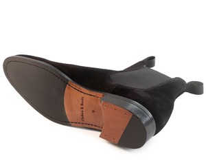 mens black suede chelsea boots uk