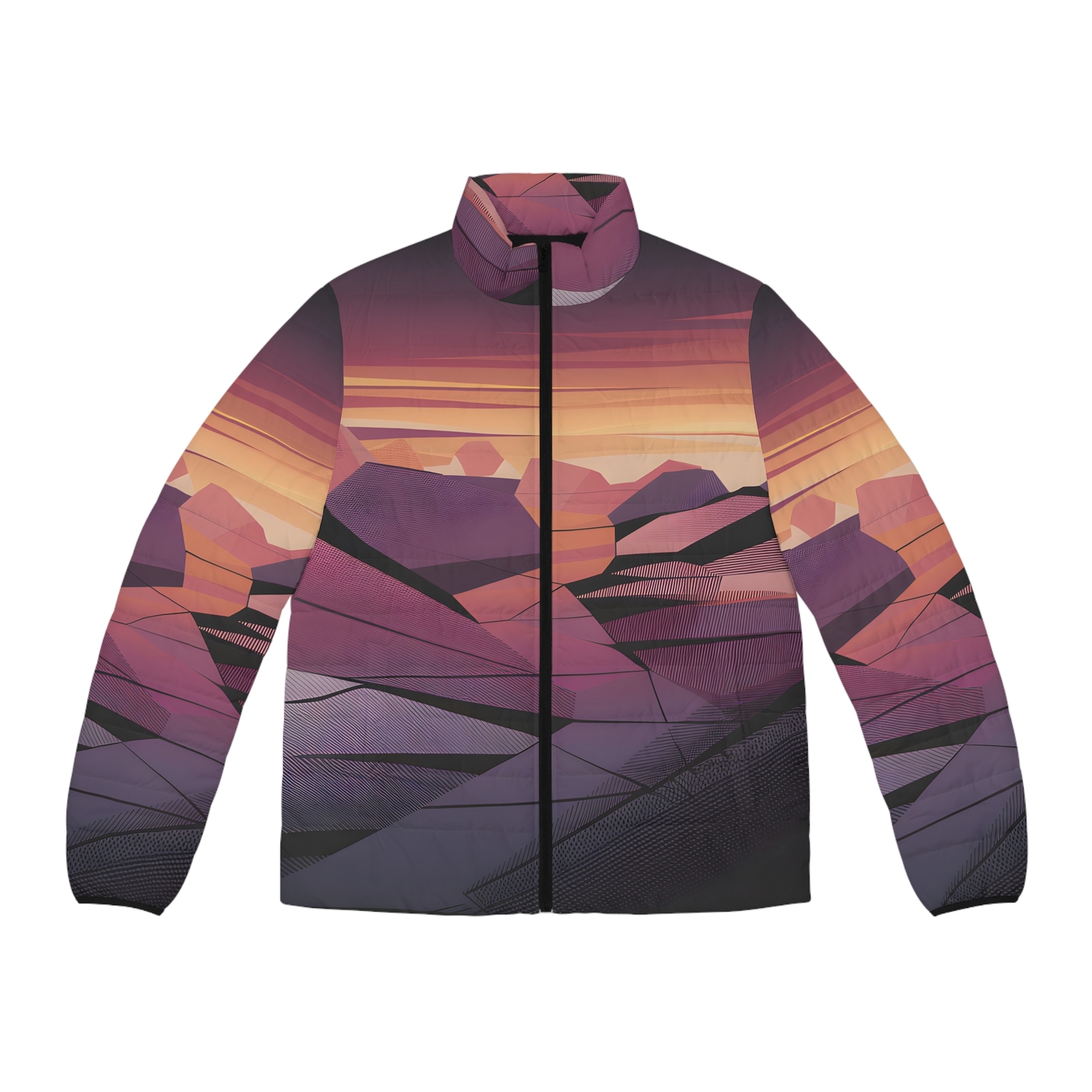 Dusk Plateau Puffer Jacket Outdoor Travel Style Warm Winter Apparel Coat